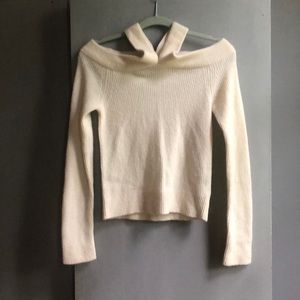 Anthropologie Moth White Long Sleeve Sweater